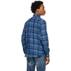 Naked and Famous Denim Blue Check Double-Faced Shirt