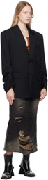 lesugiatelier Black Two-Button Blazer
