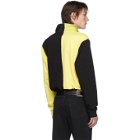 Y/Project Black and Yellow Asymmetric Collar Polo