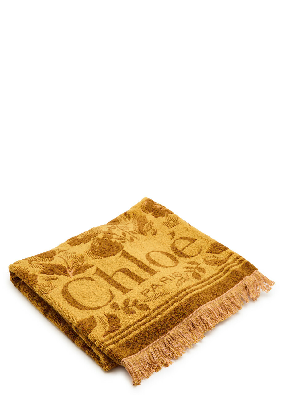 Chloe Plage Floral-jacquard Beach Towel
