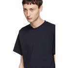 Studio Nicholson Navy Letra T-Shirt