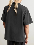 Off-White - Logo-Print Cotton-Jersey T-Shirt - Black