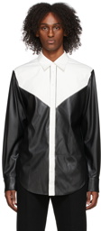 We11done Black & White Zip Yoke Shirt