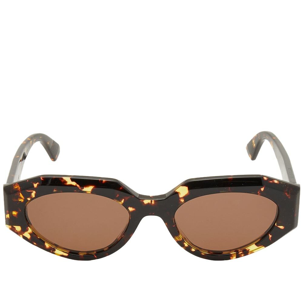 Bottega Veneta BV1031S 002 Oval Sunglasses - Havana / Brown Mitre Oval Sunglasses in Havana/brown | Bottega Veneta US main image 2