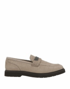 Brunello Cucinelli Womens Loafers in Grey