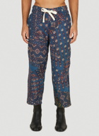 Kantha Print Pants in Blue