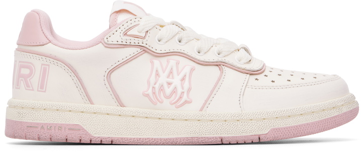 Photo: AMIRI White & Pink Newport Sneakers