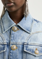 Balmain Peplum Denim Jacket