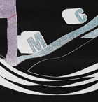 McQ Alexander McQueen - Logo-Appliquéd Printed Loopback Cotton-Jersey Hoodie - Black