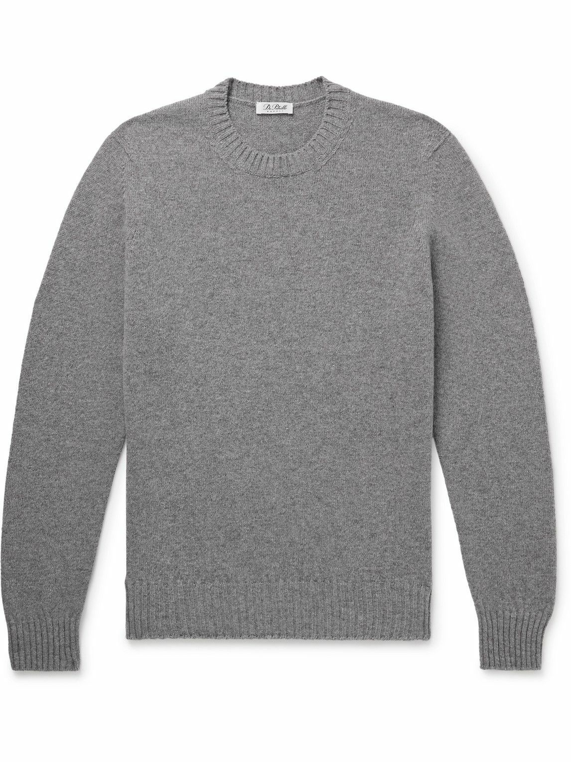 De Petrillo - Slim-Fit Merino Wool and Cashmere-Blend Sweater - Gray