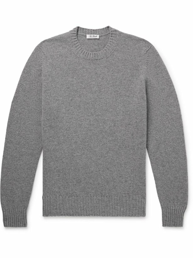 Photo: De Petrillo - Slim-Fit Merino Wool and Cashmere-Blend Sweater - Gray