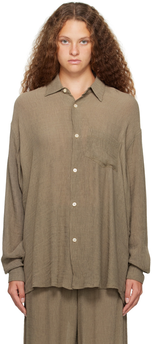 Our Legacy Taupe Initial Shirt Our Legacy