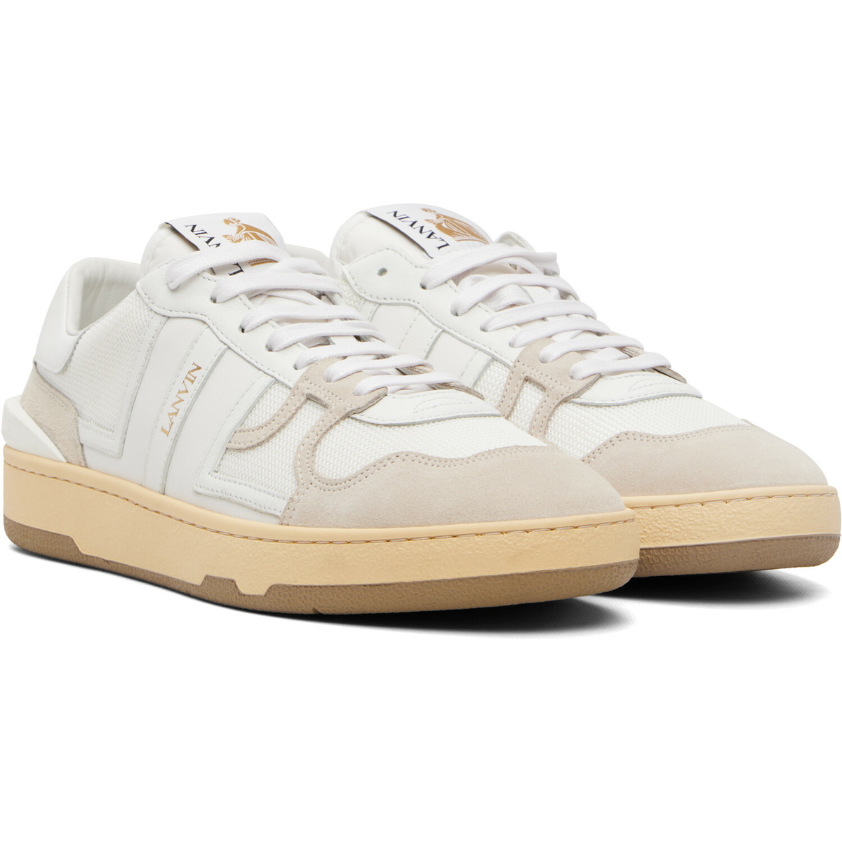 Lanvin White Clay Sneakers