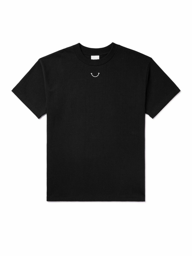Photo: READYMADE - Embroidered Printed Cotton-Jersey T-Shirt - Black