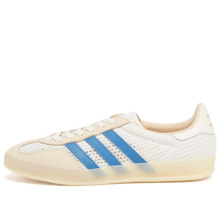 Photo: Adidas Gazelle Indoor Sneaker in Off White/Blue/Warm Vanilla