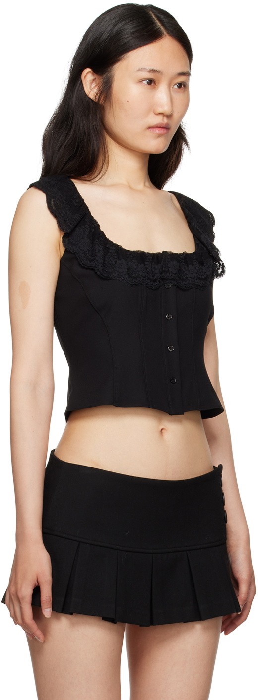GUIZIO Black Paloma Top