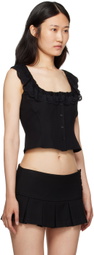 GUIZIO Black Paloma Top
