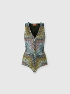 Missoni - Zig zag one-piece swimsuit with sequin application, Women, Multicoloured