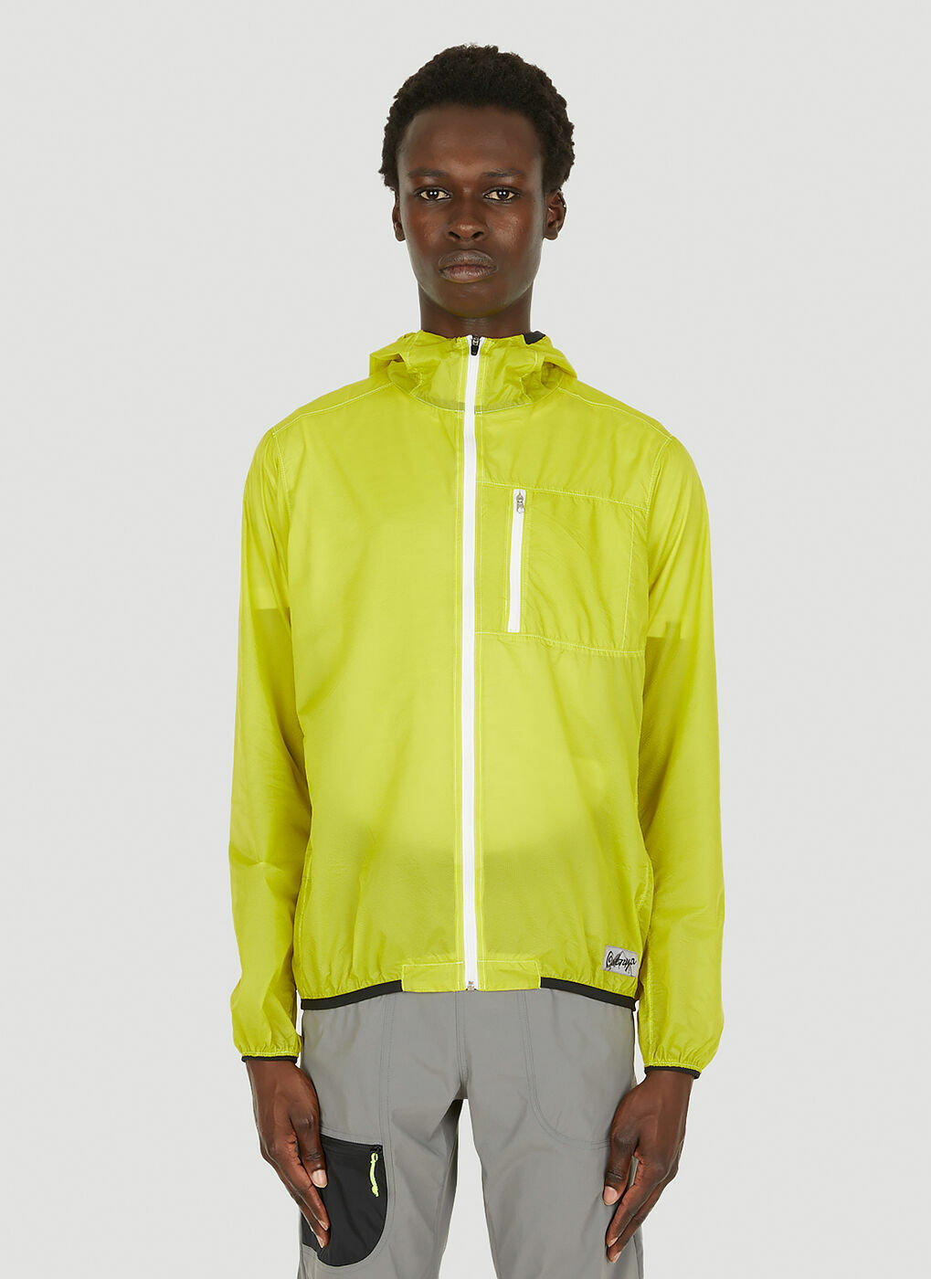 Bright yellow cheap windbreaker