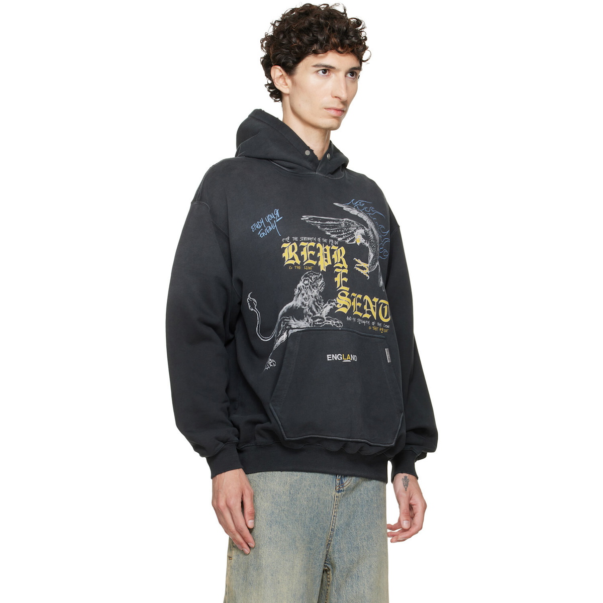 Represent Black Enemy Hoodie