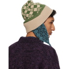 Dries Van Noten Multicolor Jacquard Wool Beanie