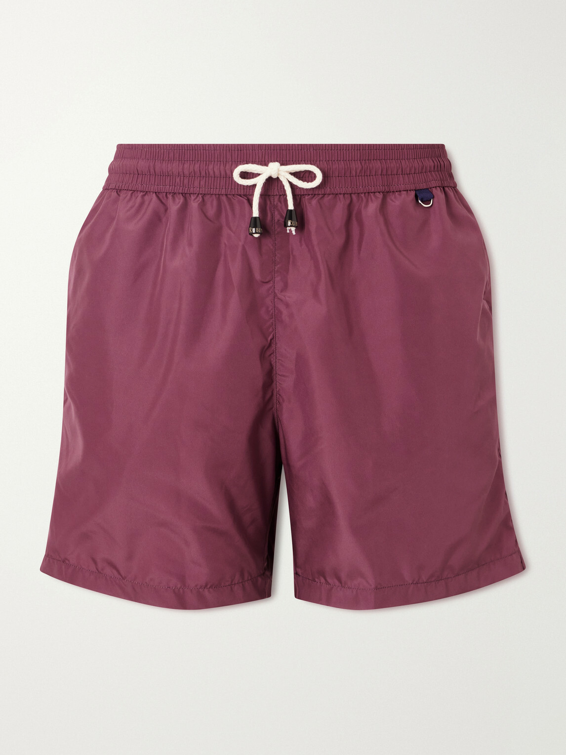 Rubinacci - Straight-Leg Swim Shorts - Red