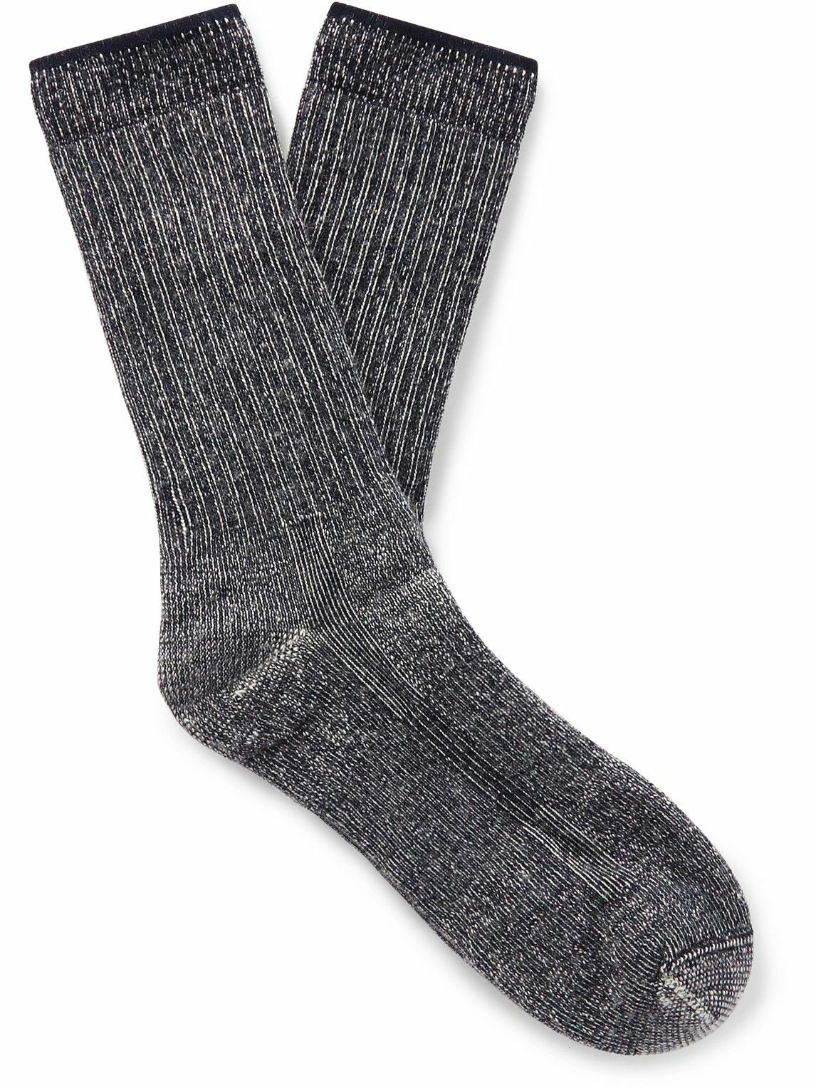 Filson - Ribbed Merino Wool-Blend Socks - Gray Filson