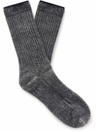 Filson - Ribbed Merino Wool-Blend Socks - Gray