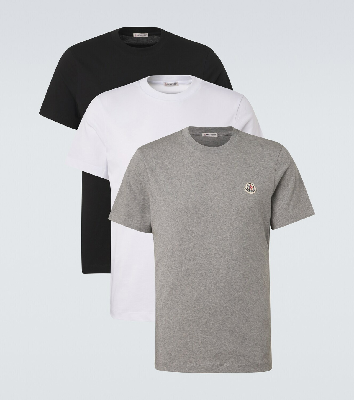 Moncler Set of 3 cotton jersey T-shirts