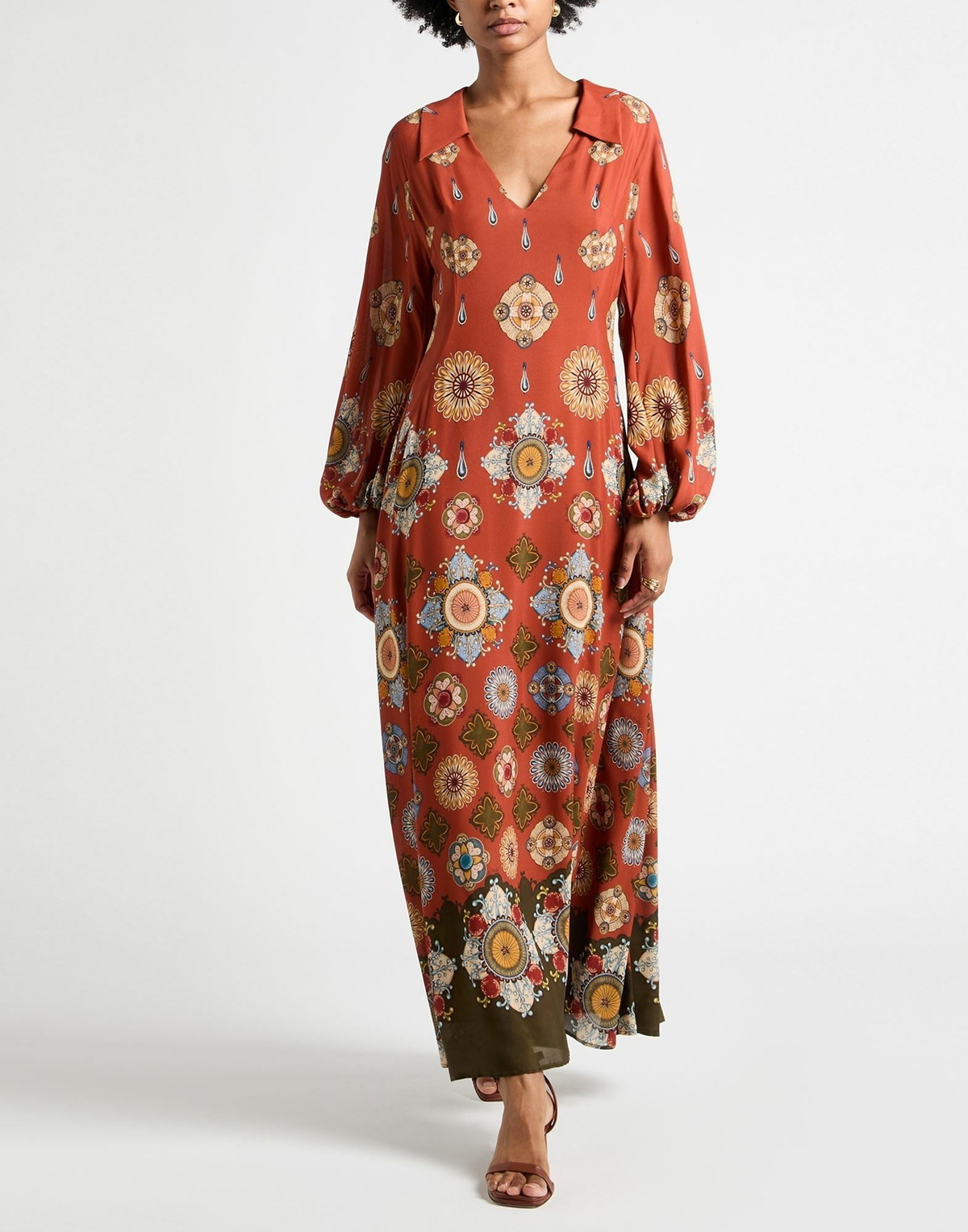La Doublej Womens Maxi dress Rust