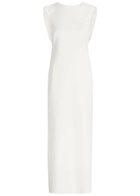 Armarium Mina Crepe Midi Dress White