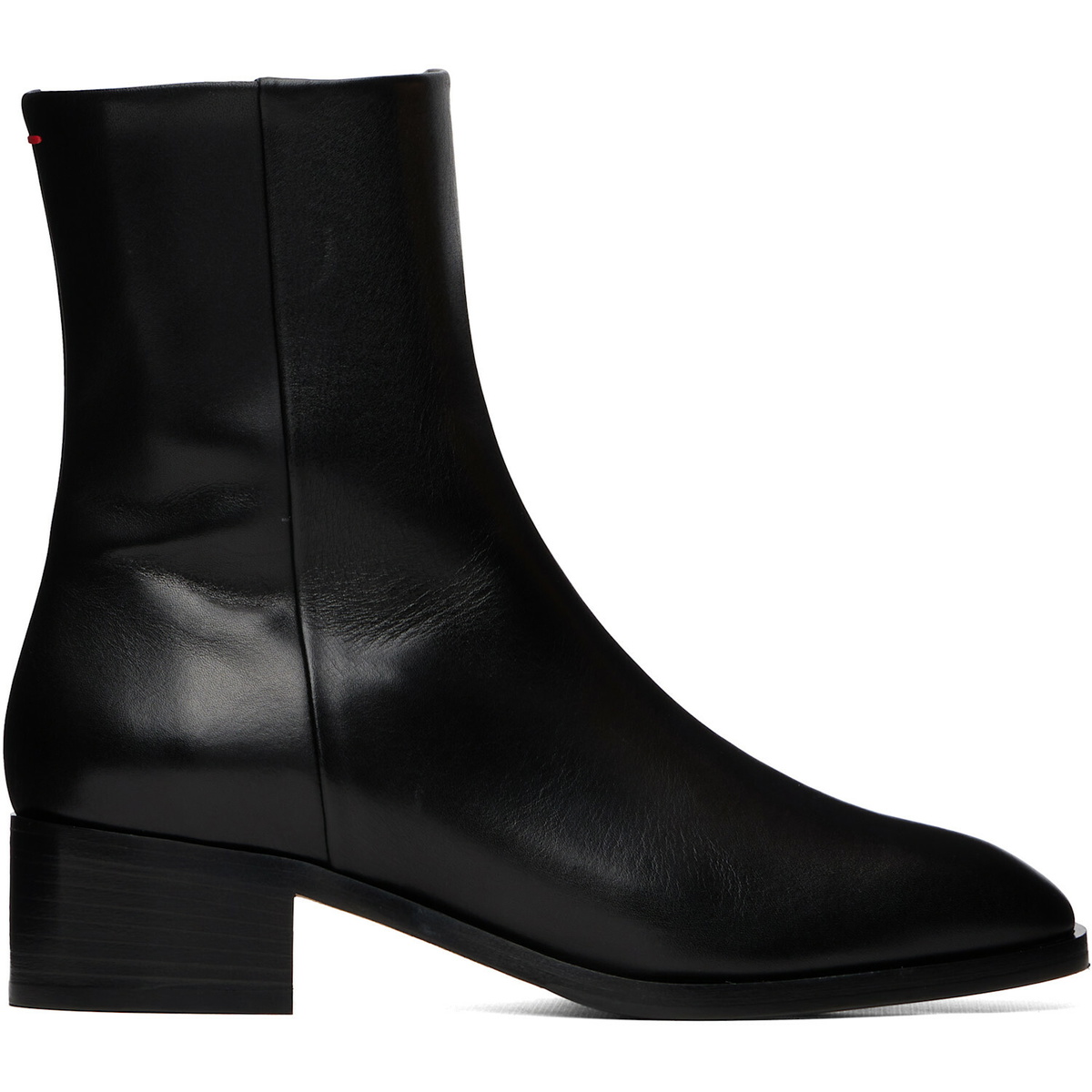 Aeyde Black Lee Leather Ankle Boots