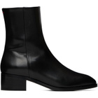 Aeyde Black Lee Leather Ankle Boots