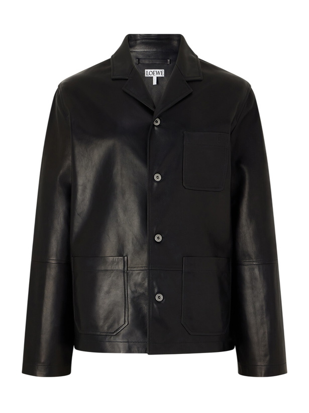 Photo: LOEWE - Workwear Leather Jacket - Black