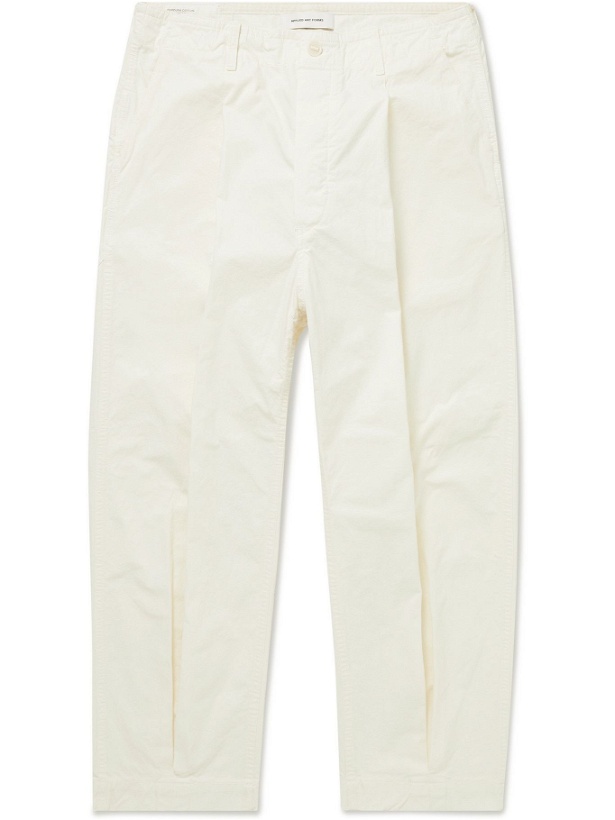 Photo: Applied Art Forms - DM1-1 Tapered Pleated Cotton and CORDURA-Blend Trousers - Neutrals