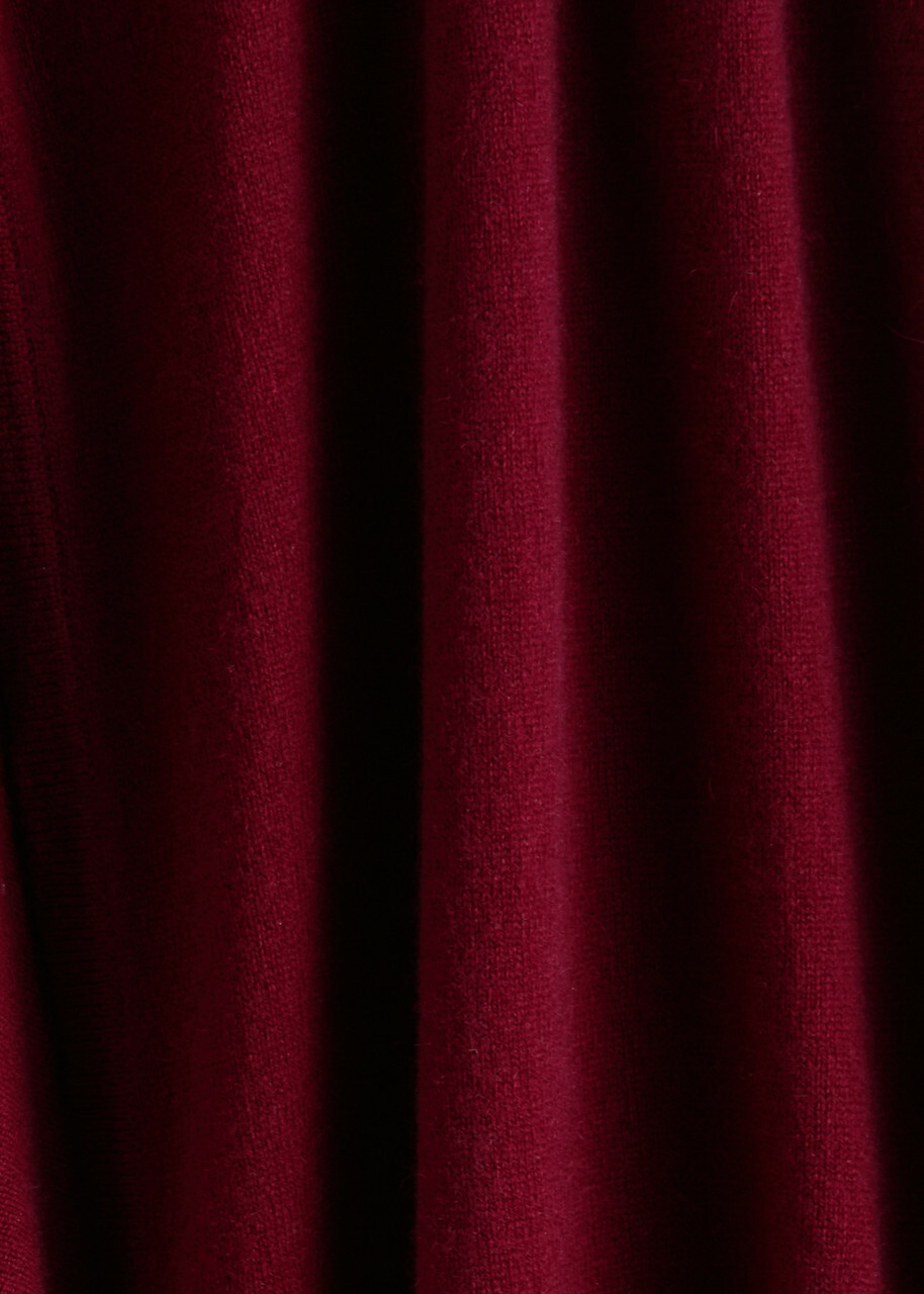 Diane Von Furstenberg Astrid Wool-blend Midi Wrap Dress Burgundy