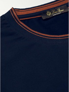 Loro Piana - Striped Cotton-Jersey T-Shirt - Blue