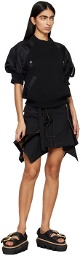 sacai Black Carhartt WIP Edition Miniskirt