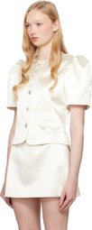 Sandy Liang SSENSE Exclusive Bridal Capsule Bonny Jacket