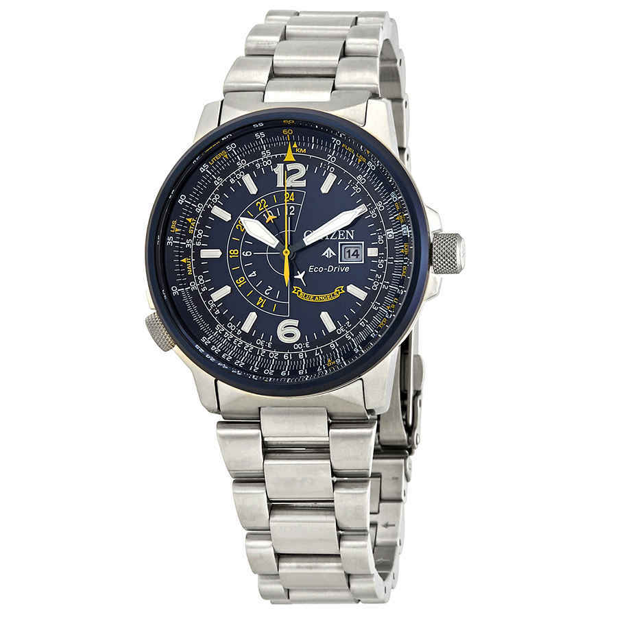 Citizen Blue Angels Promaster Nighthawk Eco-Drive Blue Dial Mens Watch BJ7006-56L
