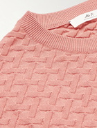 Mr P. - Knitted Cotton-Jacquard T-Shirt - Pink