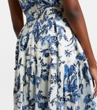 Erdem Floral jacquard midi skirt