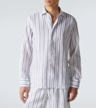 Fedeli Striped linen shirt