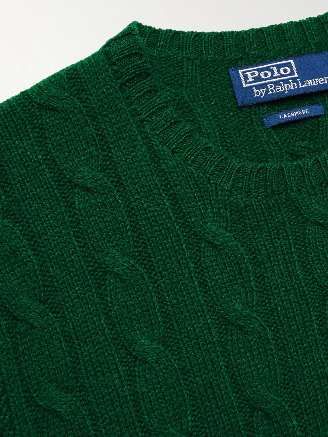 Polo Ralph Lauren - Cable-Knit Cashmere Sweater - Green Polo Ralph Lauren