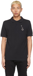 Raf Simons Black Fred Perry Edition Pin Polo