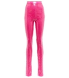 David Koma Sequined high-rise slim pants