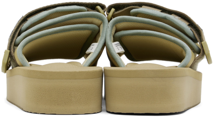 SUICOKE Taupe & Blue MOTO-PO Sandals
