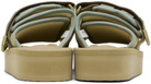 SUICOKE Taupe & Blue MOTO-PO Sandals