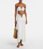 Jade Swim Clara ruched bandeau bikini top