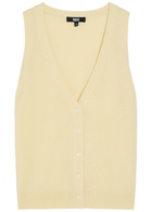 Paige Anika Cashmere Vest Yellow